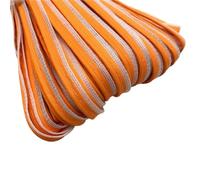 Tejas reflectantes, Reflective Fabric Edge Sewing Ribbon 5 Yards 9mm Multicolor For Home And Clothing DIY(Oranje)