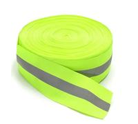 Tejas reflectantes, Reflective Webbing Tape 5m For Clothing Bags In Orange And Green 10-50mm Width(Green Width 30mm)