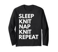 Tejedora Sleep Nap Knit Repeat Lover Manga Larga