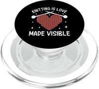 Tejer es amor hecho visible PopSockets PopGrip para MagSafe