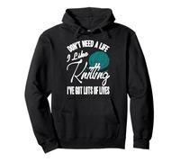 Tejer es mi Vida Humor Divertido de Hilos Sudadera con Capucha