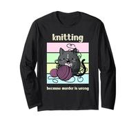 Tejer Porque el Asesinato está Mal. Amante Misterioso Acogedor Manga Larga