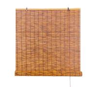 Tejidas a Mano Persiana Enrollable para Ventana, Protección UV Cortina de Paja para Pérgola, Cortina de Madera para Exteriores Puertas Hogar(130x230cm/51x91in)