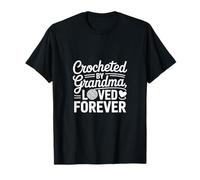 Tejido a Ganchillo por Grandma Loved Forever, corazón de Ganchillo Camiseta