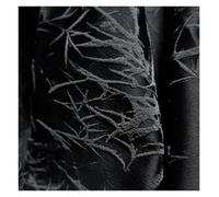 Tejido de brocado con motivos florales, Tela Jacquard Hoja De Bambú Floral Cheongsam Blanco Negro 50x115cm