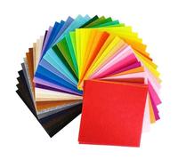 Tejido De Fieltro Paquete de 10/40 piezas fieltro no tejido for bordar, 10 cm, tela for patchwork, ideal for niños, scrapbooking, costura muñecas y manualidades(10x10cm 40pcs)