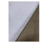 Tejido de malla 3D de 2 mm de grosor por The Meter Micro Elastic Acoustic Grill Cloth for Horn Cover Speaker Repair, Dustproof Cinema Engineering Cloth for Home Stage Audio (White)