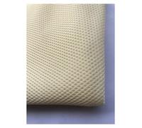 Tejido de malla 3D de 2 mm de grosor por The Meter Micro Elastic Acoustic Grill Cloth for Horn Cover Speaker Repair, Dustproof Cinema Engineering Cloth for Home Stage Audio (Off-White)