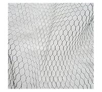 Tejido de malla elástica, Tela de malla elástica Multicolor, 90cm x 150cm, costura fondo for fotografía boda(Silver)