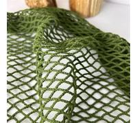 Tejido de malla elástica, Tela de malla grande algodón, tela red pesca con perspectiva, telas diseñador moda, 50cm(50cm#GN8)