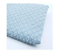 Tejido de Mezclilla Suave Tela Elegante con Agujeros Rasgados Material para Coser Diseño de Ropa, Camisas, Jeans 150cm de Ancho(Color:Azul claro)