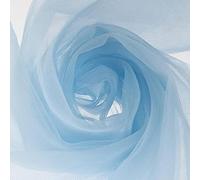 Tejido de organza, Tela decorativa elegante transparente de Organza for silla de boda,(Light Blue)