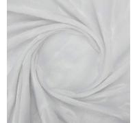 Tejido DE Pelo Corto EN Colores Lisos Serie Velboa EN Zigzag A CONTRAPELO DE 150cm por Metro, DE Textura ATERCIOPELDA (Blanco, 1 Metro)
