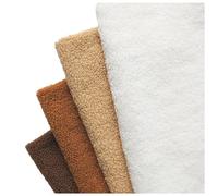 Tejido de Piel de Oveja Sintética Suave y Rizada Tela de Piel Sintética Tela de Forro Polar Sherpa para Manualidades DIY Costura Almohadas Cojines Asiento Decoración Hogar, 50x160cm(Color:Yellow)