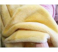 Tejido de piel sintética, Tela de piel sintética 160x50cm Bonita tela pelo corto(Yellow)