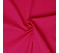 Tejido de popelín 100% algodón - Disponible en más de 20 colores - Se vende por piezas - Telas para manualidades (1m x 1m46, Fucsia)