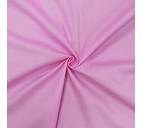 Tejido de popelín 100% algodón - Disponible en más de 20 colores - Se vende por piezas - Telas para manualidades (1m x 1m46, Flor rosa)