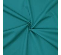 Tejido de popelín 100% algodón - Disponible en más de 20 colores - Se vende por piezas - Telas para manualidades (3m x 1m46, Verde petróleo)