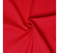 Tejido de popelín 100% algodón - Disponible en más de 20 colores - Se vende por piezas - Telas para manualidades (3m x 1m46, Rojo)
