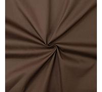 Tejido de popelín 100% algodón - Disponible en más de 20 colores - Se vende por piezas - Telas para manualidades (3m x 1m46, Marrón)