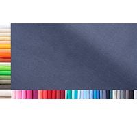 Tejido de puños XXL por metros|doble: 75 cm ancho|simple: 150 cm ancho|Color: 42 Azul gris|0,25 m largo|96% algodón, 4% elastán|más de 50 colores a elegir|Jersey|1buy3