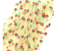 Tejido de tul en rollo Rollo de tela, Daisy Printed Tulle Fabric Sewing Dress Skirt Wedding Roll Multicolor 150X100cm(Light Yellow)