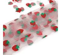 Tejido de tul en rollo Rollo de tela, Daisy Printed Tulle Fabric Sewing Dress Skirt Wedding Roll Multicolor 150X100cm(Beige)