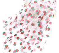 Tejido de tul en rollo Rollo de tela, Daisy Printed Tulle Fabric Sewing Dress Skirt Wedding Roll Multicolor 150X100cm(White)