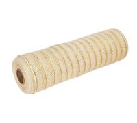 Tejido de tul en rollo Rollo de tela, Deco Mesh Ribbon Multicolor 10 inch x 10 yards For DIY Crafts Wreaths And Holiday Decor(Beige)