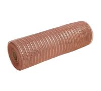 Tejido de tul en rollo Rollo de tela, Deco Mesh Ribbon Multicolor 10 inch x 10 yards For DIY Crafts Wreaths And Holiday Decor(Rose Gold)