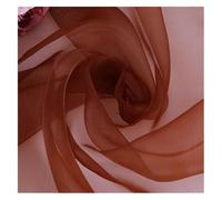 Tejido de tul en rollo Rollo de tela, Deco Mesh Ribbon Yarn Roll Multicolor Multiple Sizes DIY Sewing Decoration(Brown,500cm L by 145cm)