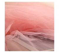 Tejido de tul en rollo Rollo de tela, DIY Mesh Yarn Roll For Wedding Veil Tulle Decoration Multicolor 200cm x 160cm(Peach Flour,L 200CM x W 160CM)