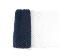 Tejido de tul en rollo Rollo de tela, Mesh Yarn Roll For Veiling Millinery And DIY Hair Accessories Multicolor 25CM 45CM(Deep Blue,1METER-25CM)