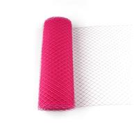 Tejido de tul en rollo Rollo de tela, Mesh Yarn Roll For Veiling Millinery And DIY Hair Accessories Multicolor 25CM 45CM(Pink1,1METER-45CM)