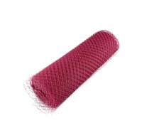Tejido de tul en rollo Rollo de tela, Mesh Yarn Roll For Veiling Millinery And DIY Hair Accessories Multicolor 25CM 45CM(Rouge,1METER-25CM)