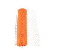 Tejido de tul en rollo Rollo de tela, Mesh Yarn Roll For Veiling Millinery And DIY Hair Accessories Multicolor 25CM 45CM(Orange,1METER-45CM)