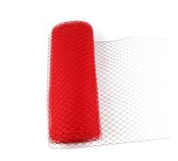 Tejido de tul en rollo Rollo de tela, Mesh Yarn Roll For Veiling Millinery And DIY Hair Accessories Multicolor 25CM 45CM(Red,W 0.4" x L 0.4" (1 Panels))