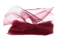 Tejido de tul en rollo Rollo de tela, Multicolor Deco Mesh Ribbon Yarn Roll 2m x 160cm For Wedding Decor DIY Crafts And Curtain(Wine Red)
