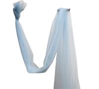 Tejido de tul en rollo Rollo de tela, Multicolor Deco Mesh Ribbon Yarn Roll 2m x 160cm For Wedding Decor DIY Crafts And Curtain(Fog Blue)