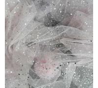 Tejido de tul en rollo Rollo de tela, Sequined Star Tulle Mesh Fabric Roll Multicolor 150cm x 1-3m(Light-pink,150cm*1m)