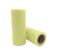 Tejido de tul en rollo Rollo de tela, Tulle Fabric Roll 6 Inches x 25 Yards Multicolor(C05 Pale Yellow)