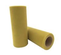 Tejido de tul en rollo Rollo de tela, Tulle Fabric Roll 6 Inches x 25 Yards Multicolor(C36 Earthy Yellow)