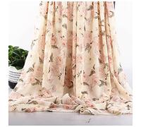 Tejido de tul, Tela estampada de gasa con perlas, Multicolor, 150cm ancho, vendida por metro for coser(7# Rice Yellow)