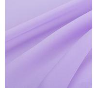 Tejido de tul, Voile Chiffon Fabric 150cm Wide Multicolor Sold By The Meter For Skirts Shirts Handmade(Light Purple)