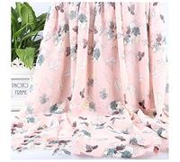 Tejido de tul, Voile Pearl Chiffon Fabric Multicolor 150cm Wide Sold By The Meter For Clothing(Foundation Rose)