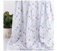 Tejido de tul, Voile Pearl Chiffon Fabric Multicolor 150cm Wide Sold By The Meter For Clothing(Tengyehua Blue)