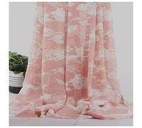 Tejido de tul, Voile Pearl Chiffon Printed Fabric 150cm Wide Multicolor Sold By Meter For Skirts Shirts(5# Red)