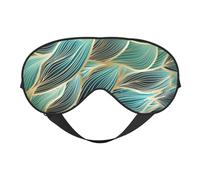 Tejido dorado y verde texturizado, Cubreojos completos Antifaz bloqueador de luz Antifaz para dormir Antifaz suave con los ojos vendados Noche