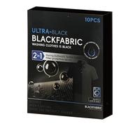Tejido Dye Black Sheets - 6,1 pulgadas Restore Dark Clothing Color | Cotton Silk Linen Dye - 10 piezas en Wash Solution for T Camisetas Jeans Sweaters Long Lasting Colour Refresh Ideal Home Laundry