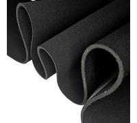 Tejido impermeable de neopreno Materiales de goma echados a un lado dobles del salto la tela neopreno negro paño grueso 3MM